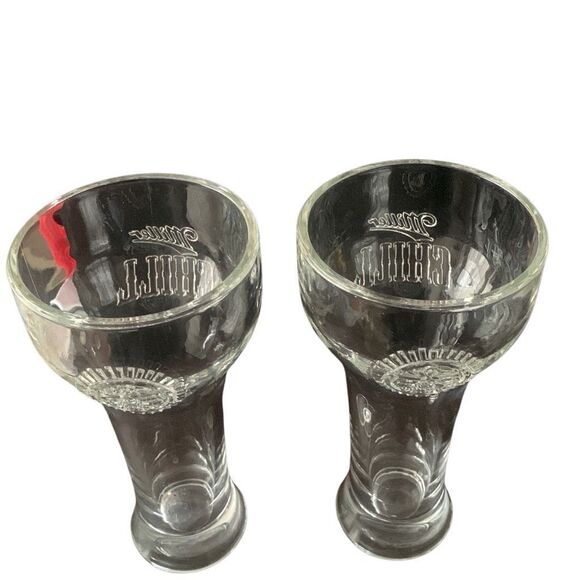 Vintage MILLER CHILL Lot of 2 Weighted Bottom Beer Pilsner Glass Stylish Charm - Picture 12 of 14